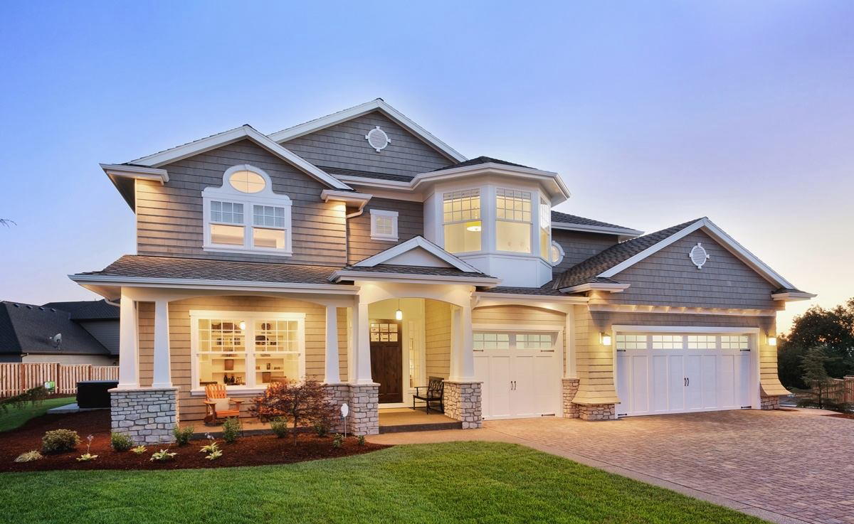 Residential property representing property insurance coverage